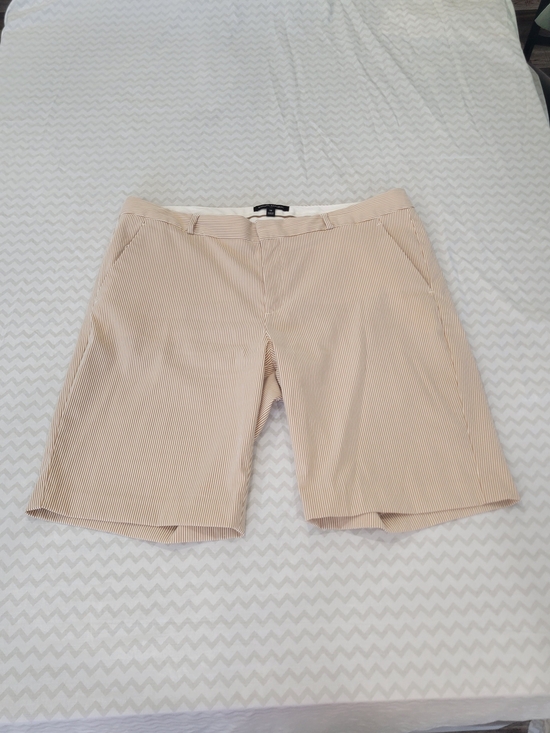 Banana Republic Pants - Banana Republic Neutral Pinstripe Bermuda Shorts Size 14